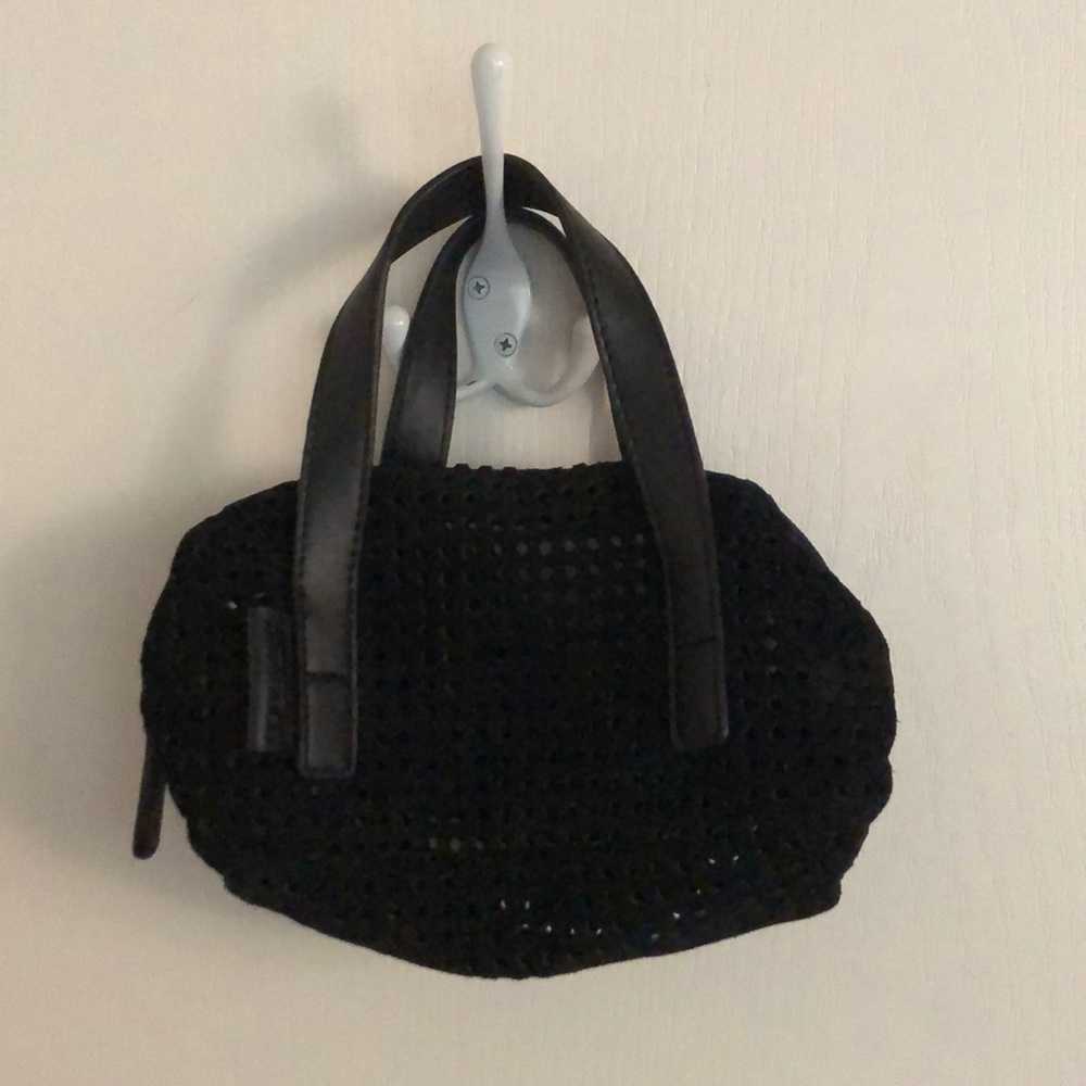 Black Kenneth Cole Reaction Leather Mini Bag
